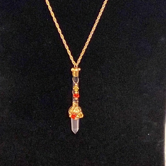 Boutique Hippie Healing wire wrap crystal necklace - Picture 5 of 11